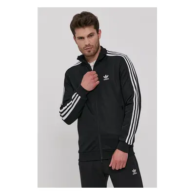 Mikina adidas Originals H09112 pánská, černá barva, s aplikací, H09112-BLACK