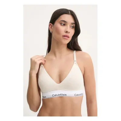 Podprsenka na kojení Calvin Klein Underwear černá barva, melanž, 000QF6218E