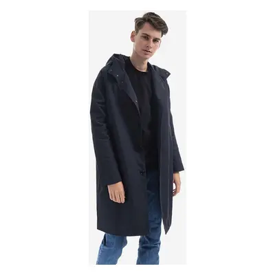 Bunda Wood Wood Tobias Twill Parka Coat 12135900-5269 NAVY pánská, černá barva, přechodná