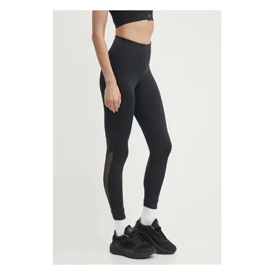 Tréninkové legíny Reebok Basic Mesh černá barva, hladké, 100075431