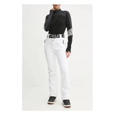 Lyžařské kalhoty EA7 Emporio Armani Kitzbuhel High Waisted Softshell bílá barva, TN8HZ.6DTP03