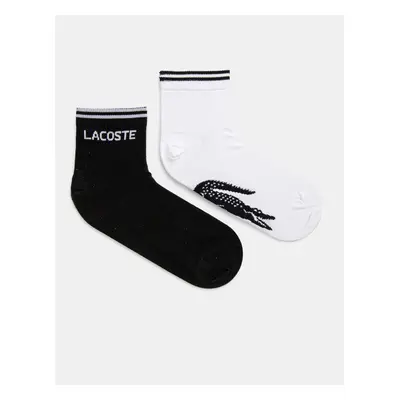 Ponožky Lacoste 2-pack černá barva, RA4187