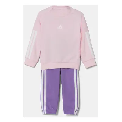 Dětská tepláková souprava adidas fialová barva, JD6482