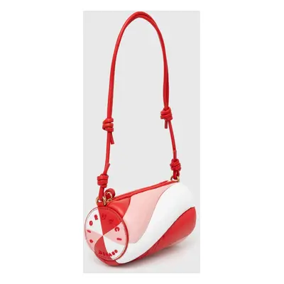 Kožená kabelka Fiorucci Tricolor Leather Mini Mella Bag červená barva, U01FPABA002LE04MU01