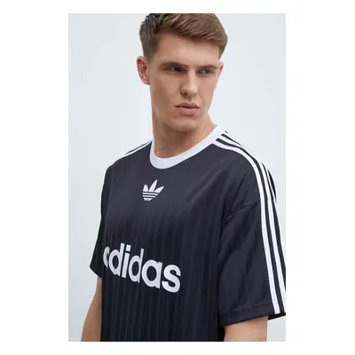 Tričko adidas Originals černá barva, s potiskem, IU2341