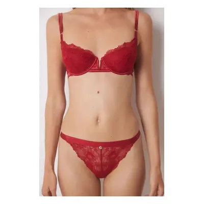 Kalhotky brazilky women'secret RED XMAS LA VECINA RUBIA červená barva, 5358628