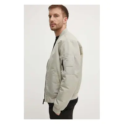 Bomber bunda Calvin Klein fialová barva, přechodná, K10K109907