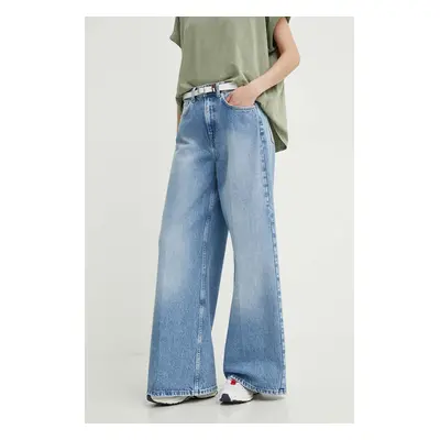 Džíny Pepe Jeans WIDE LEG JEANS UHW dámské, PL204740MP4