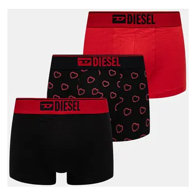 Boxerky Diesel DAMIEN-GFT-3PACK BOXER-SHORTS 3-pack pánské, červená barva, A17805.0KNCD