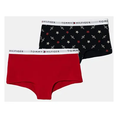 Dětské kalhotky Tommy Hilfiger 2-pack červená barva, UG0UG00753