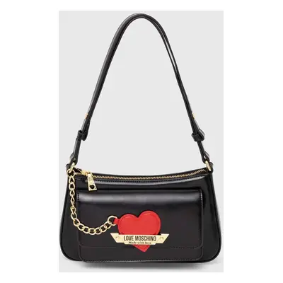 Kabelka Love Moschino černá barva, JC4140PP1LLM1000