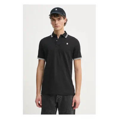 Polo tričko G-Star Raw černá barva