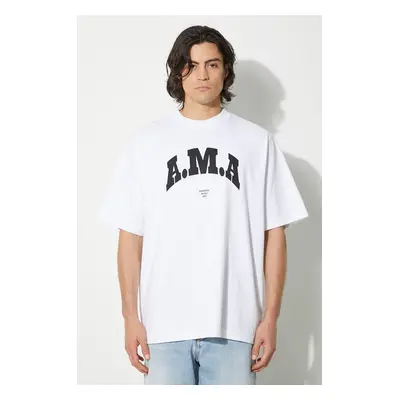 Bavlněné tričko Marcelo Burlon Ama Over Tee bílá barva, s potiskem, CMAA054F24JER00B0110