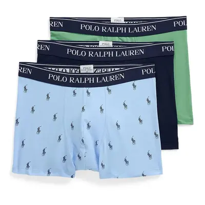 Boxerky Polo Ralph Lauren 3-pack pánské, modrá barva, 714830299