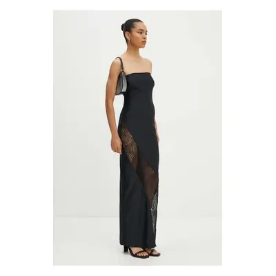 Šaty Rotate Stretchy Tube Dress černá barva, maxi, 112909100