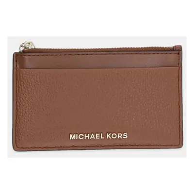 Kožená peněženka MICHAEL Michael Kors hnědá barva, 32H3G8ED1L