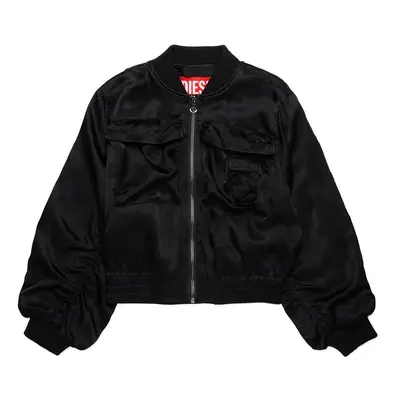 Dětská bomber bunda Diesel JGKHLOWS JACKET černá barva, J02205