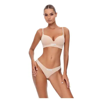 Podprsenka GOD SAVE QUEENS SECOND SKIN BRA WIRE-FREE béžová barva, GSQ-135-114