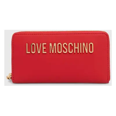 Peněženka Love Moschino červená barva, JC5611PP1LKD0000