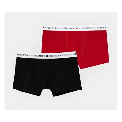 Dětské boxerky Tommy Hilfiger 2-pack červená barva, UB0UB00548