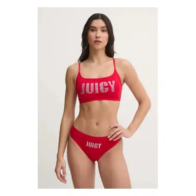 Souprava Juicy Couture JUICY SLOGAN BRALETTE červená barva, JCTUS125957