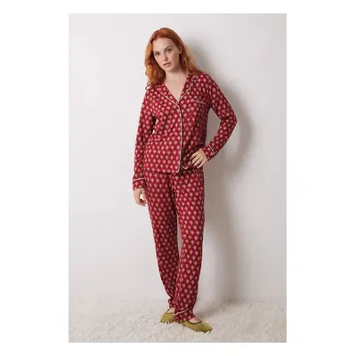 Pyžamo women'secret LOVE ACTUALLY GENERIC PJ červená barva, 4758230