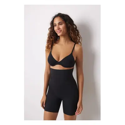 Modelující šortky women'secret SHAPE MICRO BONDING dámské, černá barva, 5182799