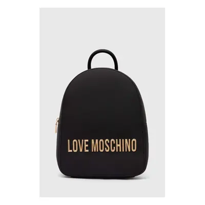 Batoh Love Moschino dámský, černá barva, malý, s aplikací, JC4193PP1LKD0000