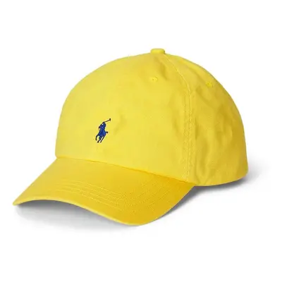 Dětská bavlněná kšiltovka Polo Ralph Lauren žlutá barva, 323785653062