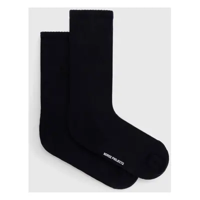 Bavlněné ponožky Norse Projects Bjarki N Logo Sport Sock - 2 Pack tmavomodrá barva, N82.0065.700