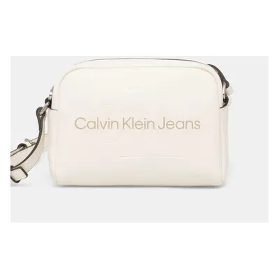 Kabelka Calvin Klein Jeans bílá barva, K60K612220