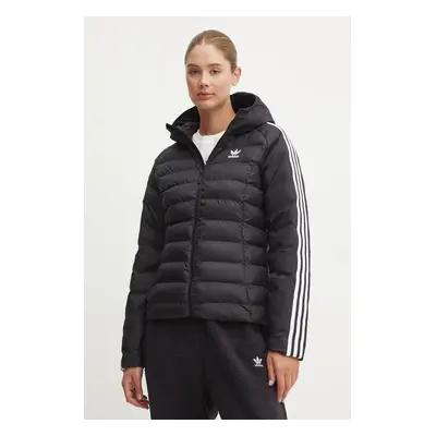 Bunda adidas Originals dámská, černá barva, zimní, IW5849