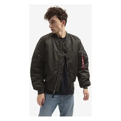 Oboustranná bomber bunda Alpha Industries Ma-1 Reversible pánská, zelená barva, přechodná, 10010