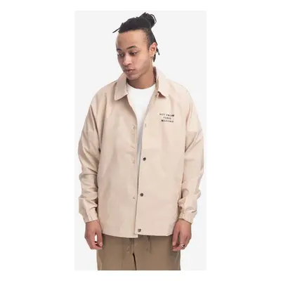 Bunda Drôle de Monsieur La Veste JT008 BEIGE pánská, béžová barva, přechodná