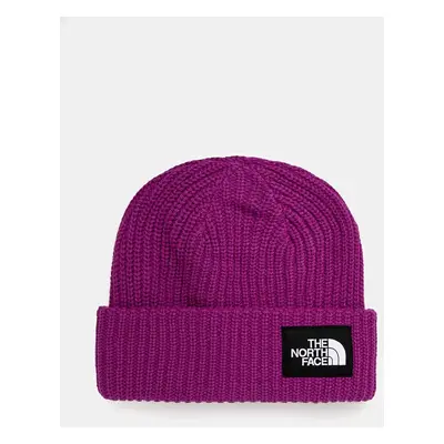 Čepice The North Face SALTLINED BEANIE fialová barva, z husté pleteniny, NF0A7WG81I71