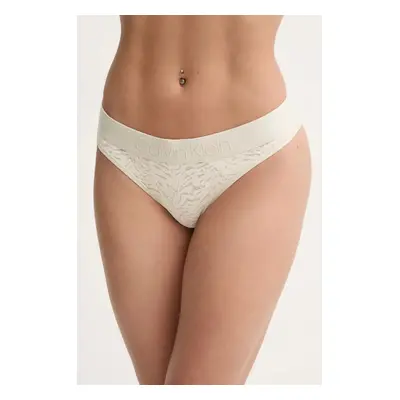 Tanga Calvin Klein Underwear bílá barva, 000QF7287E