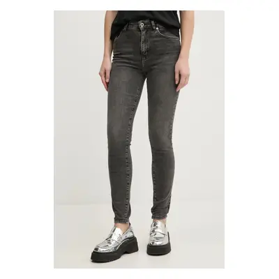 Džíny Karl Lagerfeld Jeans dámské, šedá barva, A1W10026