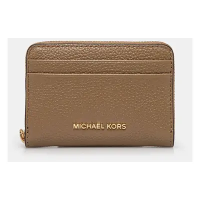 Kožená peněženka MICHAEL Michael Kors černá barva, 32T4GJ6Z5L