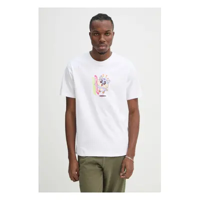 Bavlněné tričko adidas Originals Q12 TS KAWAII béžová barva, s potiskem, JD0661