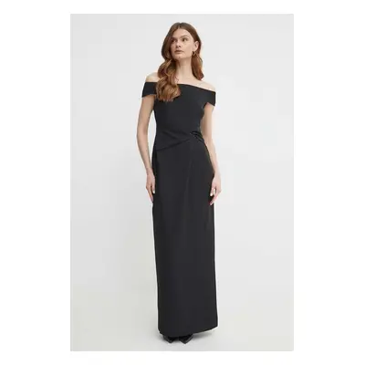 Šaty Lauren Ralph Lauren černá barva, maxi, 253936388