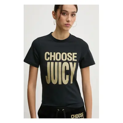 Tričko Juicy Couture černá barva, JCGCT125012