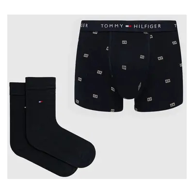 Boxerky a ponožky Tommy Hilfiger tmavomodrá barva, UB0UB00568