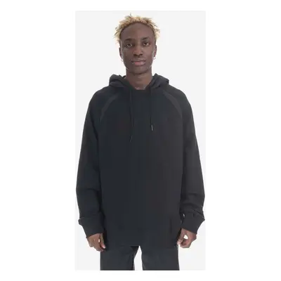 Bavlněná mikina adidas Originals pánská, černá barva, s kapucí, hladká, HR8673-black