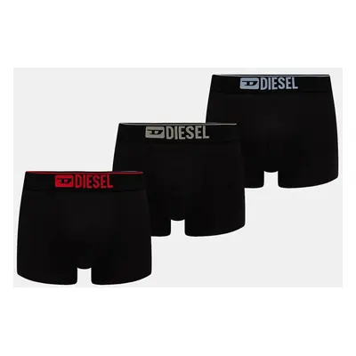 Boxerky Diesel UMBX-DAMIEN-THREE PACK BOXERS 3-pack pánské, černá barva, 00ST3V.0GDAC