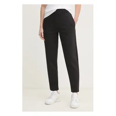 Tepláky Calvin Klein černá barva, hladké, K20K207945