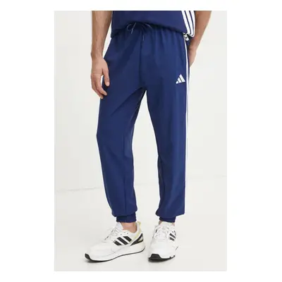 Kalhoty adidas Essentials pánské, tmavomodrá barva, vzorované, JE6403