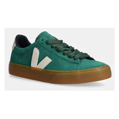 Semišové sneakers boty Veja Campo zelená barva, CP0303695A