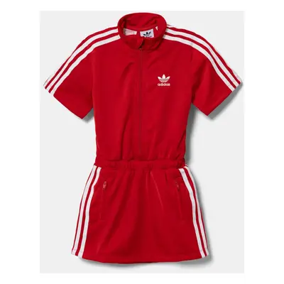 Dívčí šaty adidas Originals červená barva, mini, JC9169