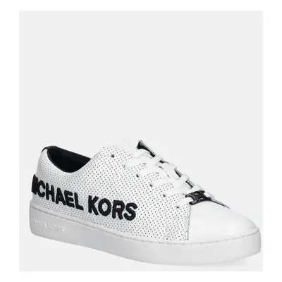 Kožené sneakers boty MICHAEL Michael Kors Keaton bílá barva, 43R5KEFS1L.001