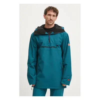 Bunda Rip Curl Anti-Series Anorak tyrkysová barva, 00GMOU